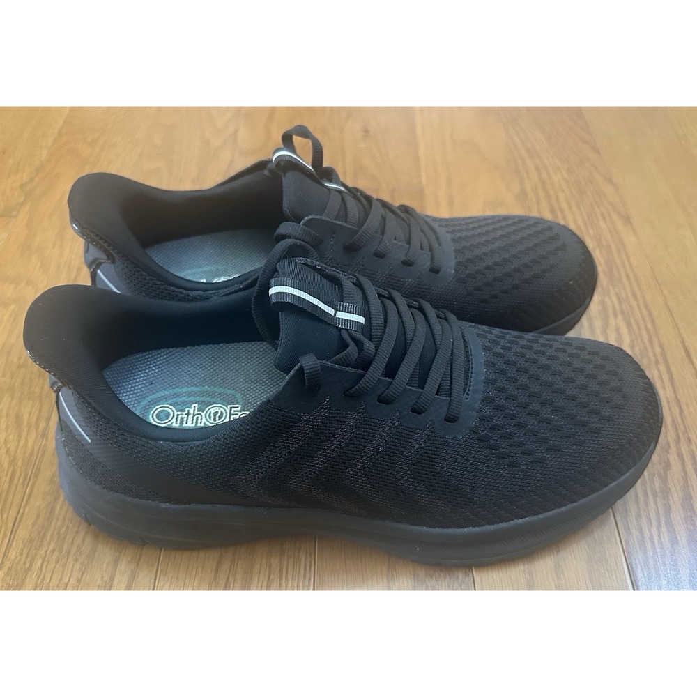 Orthofeet Tilos Shoes Men's Size 11.5 Black Athletic Hands-Free